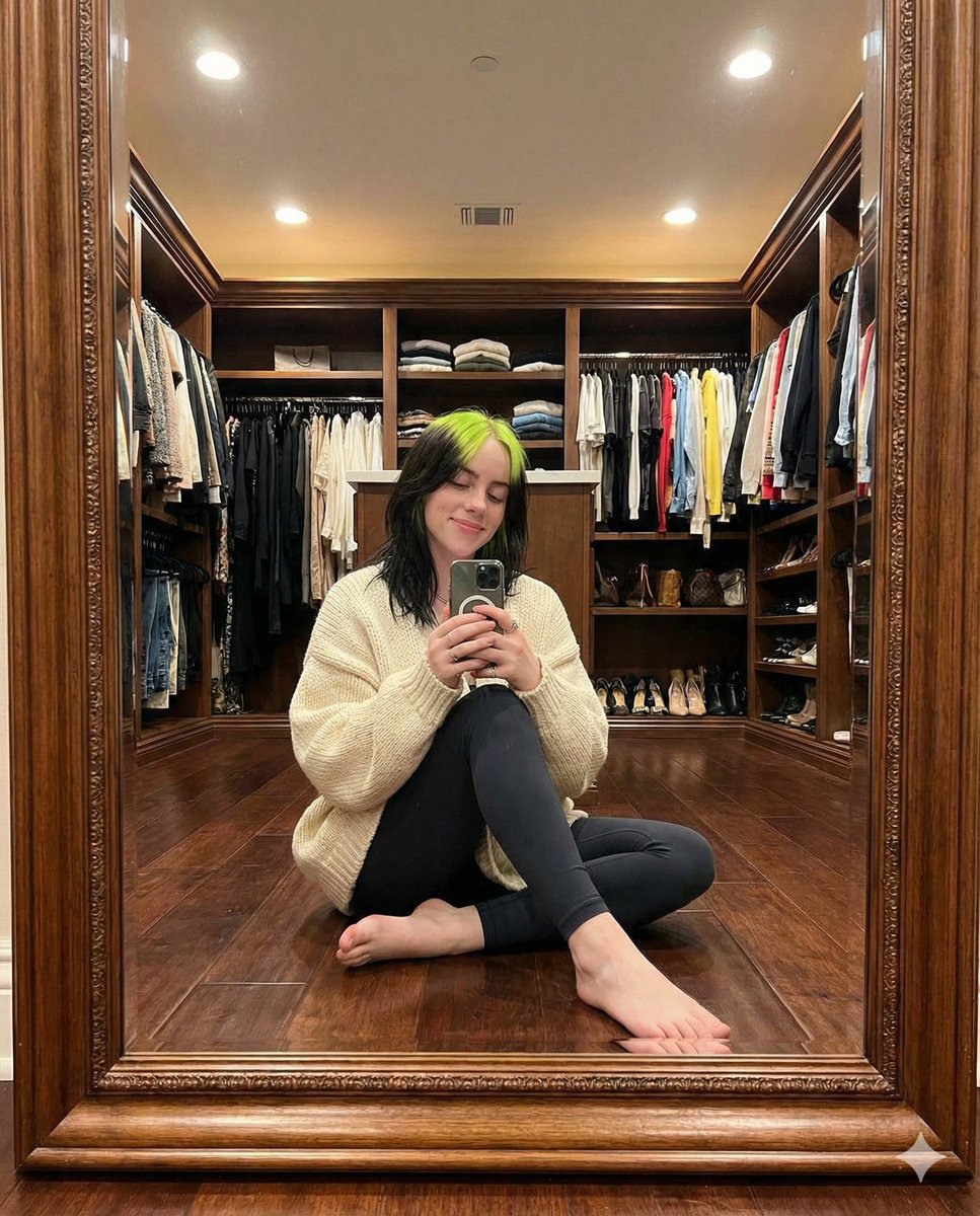 Ultra Realistic Walk-in Closet Mirror Selfie — Nano Banana Pro AI Generated Image