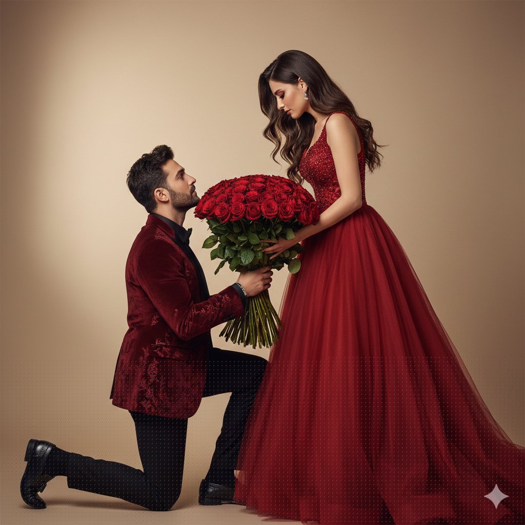 Cinematic Proposal Scene (Identity Lock) — Nano Banana Pro AI Generated Image