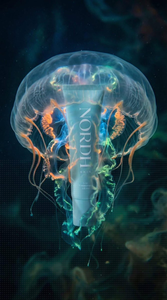 Underwater Luxury Skincare Product Ad — Nano Banana Pro AI Generated Image