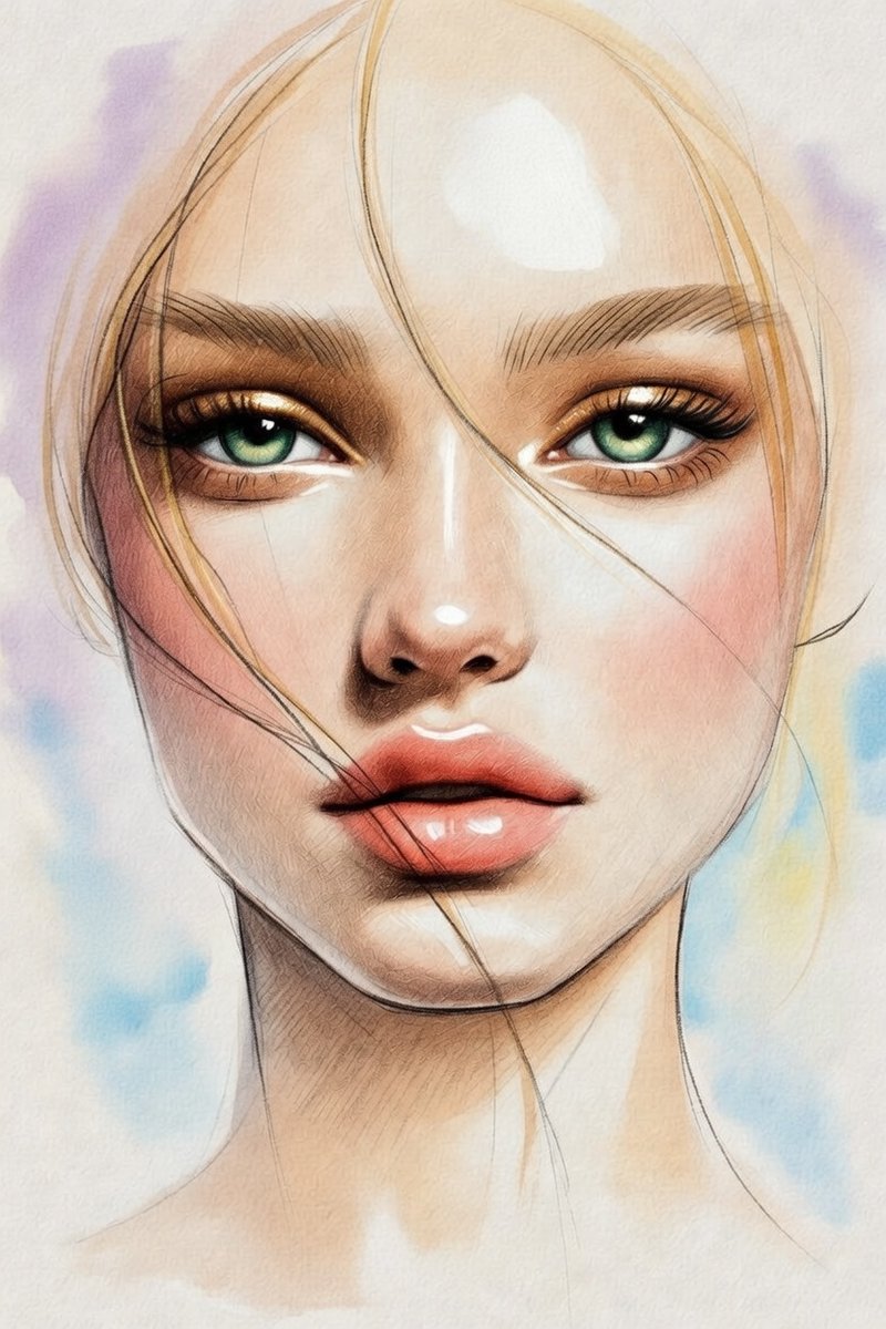 Minimalist Pencil Sketch Portrait — Nano Banana Pro AI Generated Image