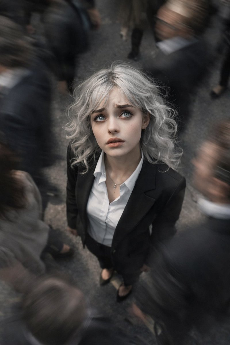 Top-View Street Scene with Motion Blur — Nano Banana Pro AI Generated Image