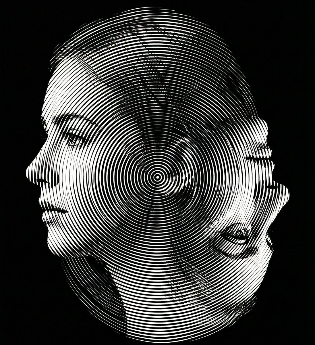 Dual-Orientation Optical Illusion Portrait — Nano Banana Pro AI Generated Image