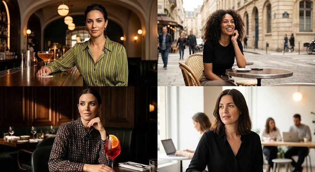 Cinematic Portrait Grid Comparison — Nano Banana Pro AI Generated Image