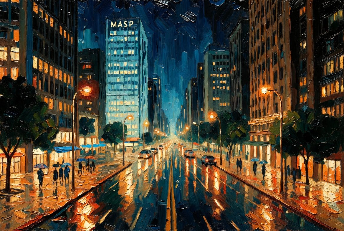 São Paulo Avenida Paulista Painting Prompt (JSON reference) — Nano Banana Pro AI Generated Image