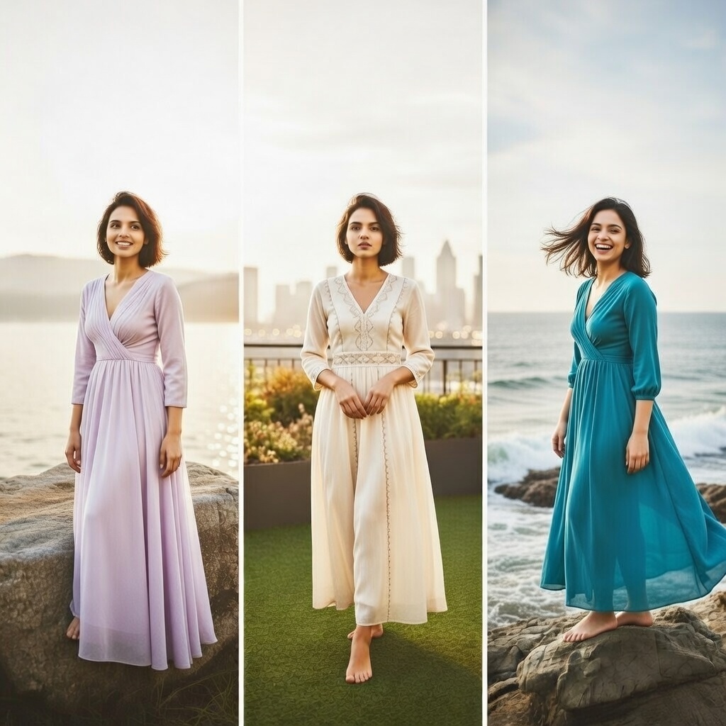 Three-Panel Transformation Journey Artwork Prompt — Nano Banana Pro AI Generated Image