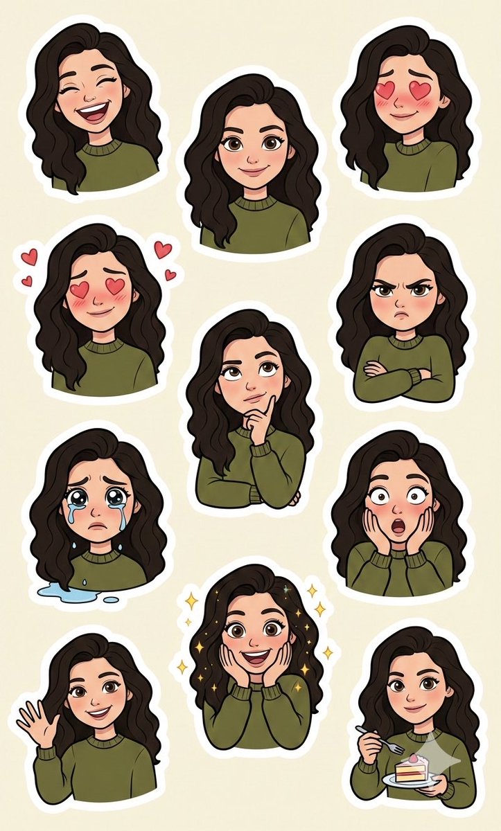 Pixar Sticker Sheet Generation Prompt — Nano Banana Pro AI Generated Image