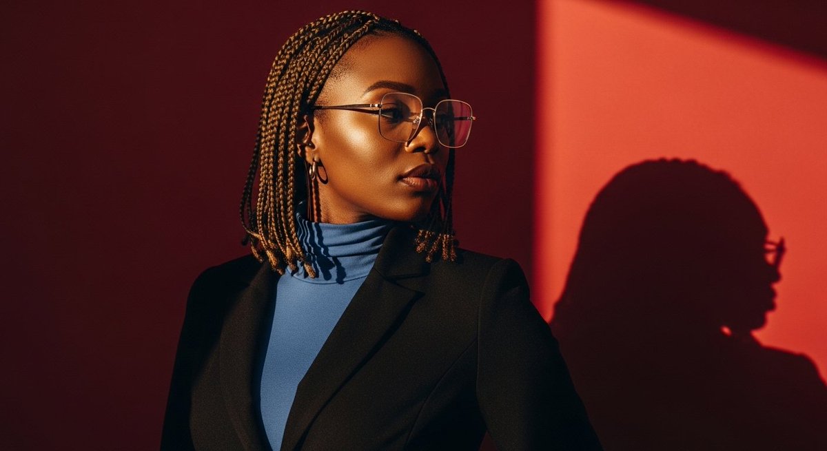 Elegant African Woman Studio Portrait Prompt — Nano Banana Pro AI Generated Image