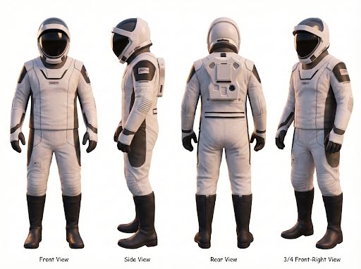 Character Sheet for 3D Model Generation — Nano Banana Pro AI Generated Image