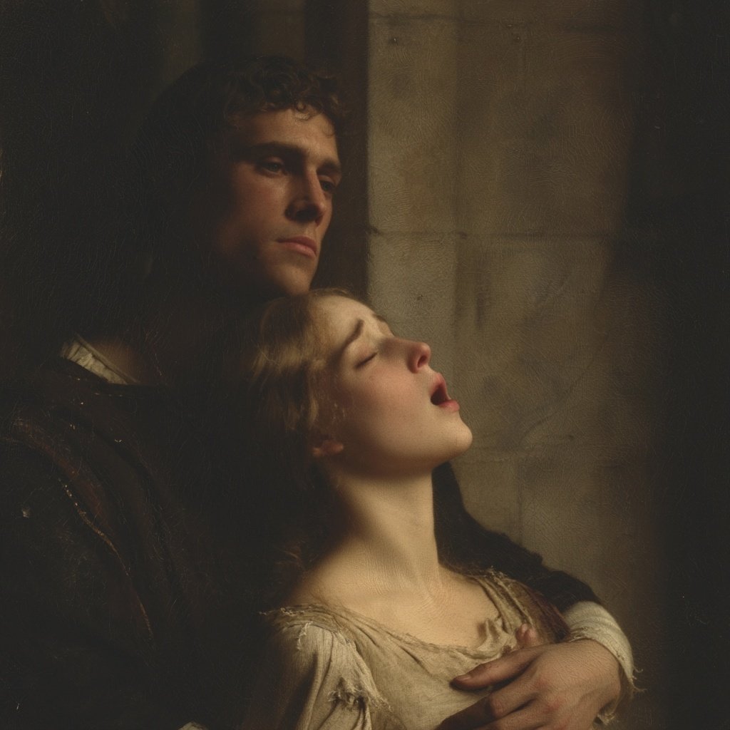 Melancholic Medieval Woman and Man — Nano Banana Pro AI Generated Image