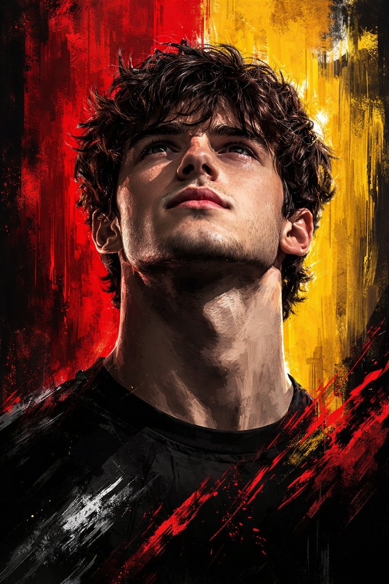 Dramatic Digital Painting Portrait with Limited Palette — Nano Banana Pro AI Generated Image