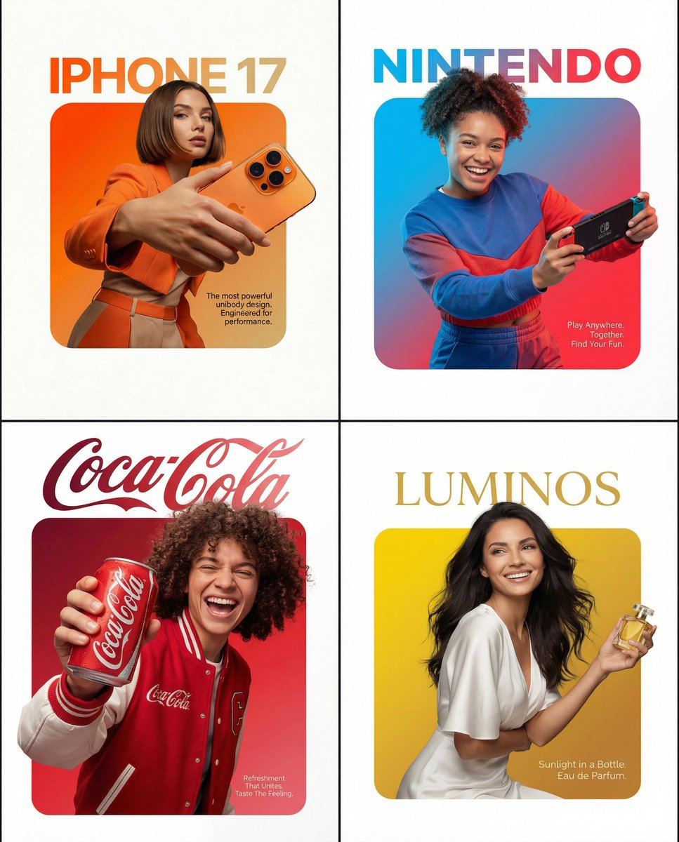 Graphic Design Product Ad with Breakout Effect Prompt — Nano Banana Pro AI Generated Image