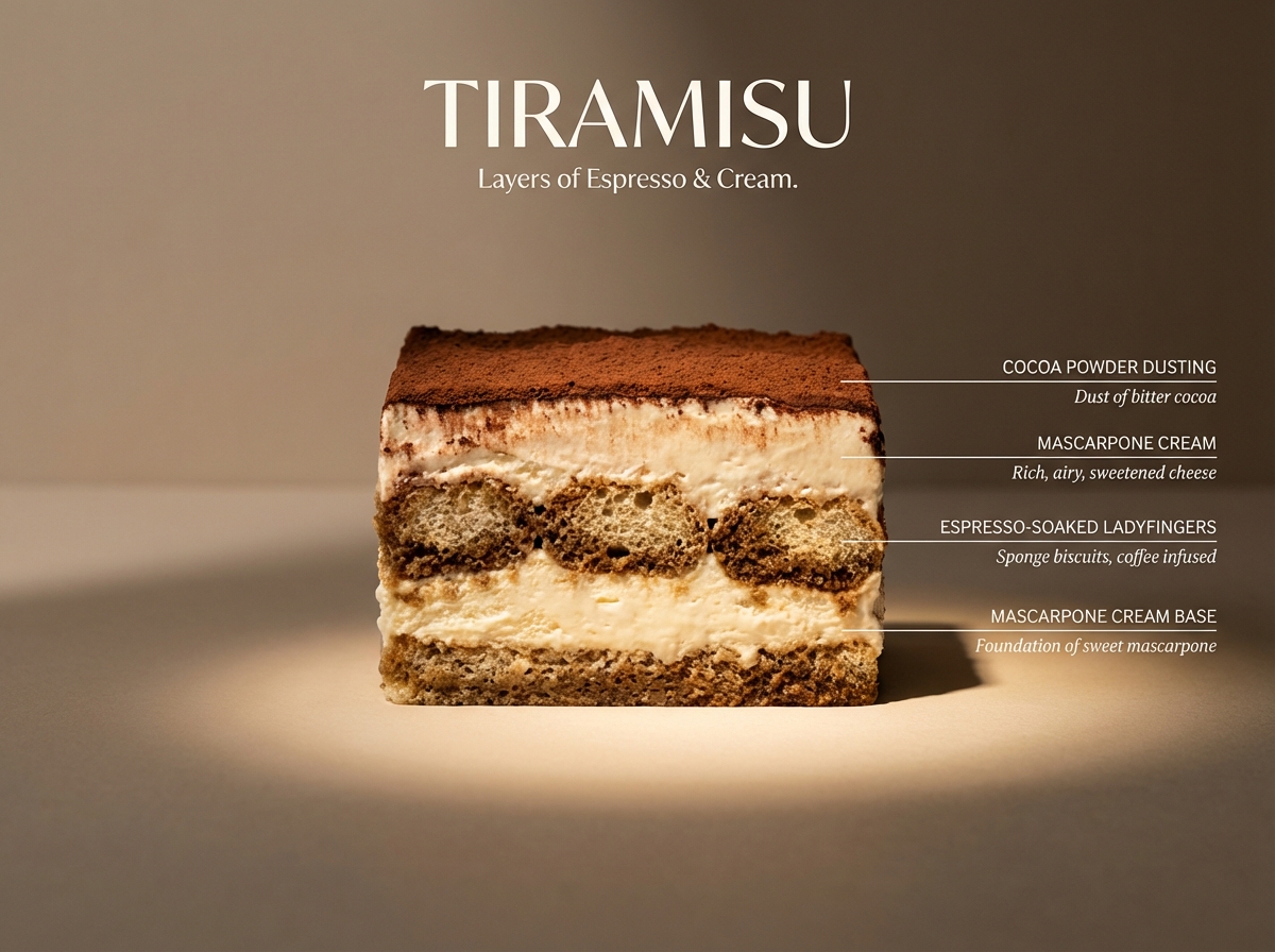 Architectural Tiramisu Cross-Section — Nano Banana Pro AI Generated Image
