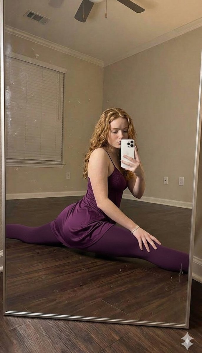 Elegant Flexibility Mirror Portrait Prompt — Nano Banana Pro AI Generated Image