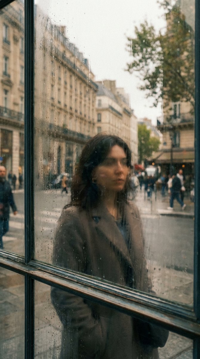 Layered Reflection in Glass Window — Nano Banana Pro AI Generated Image