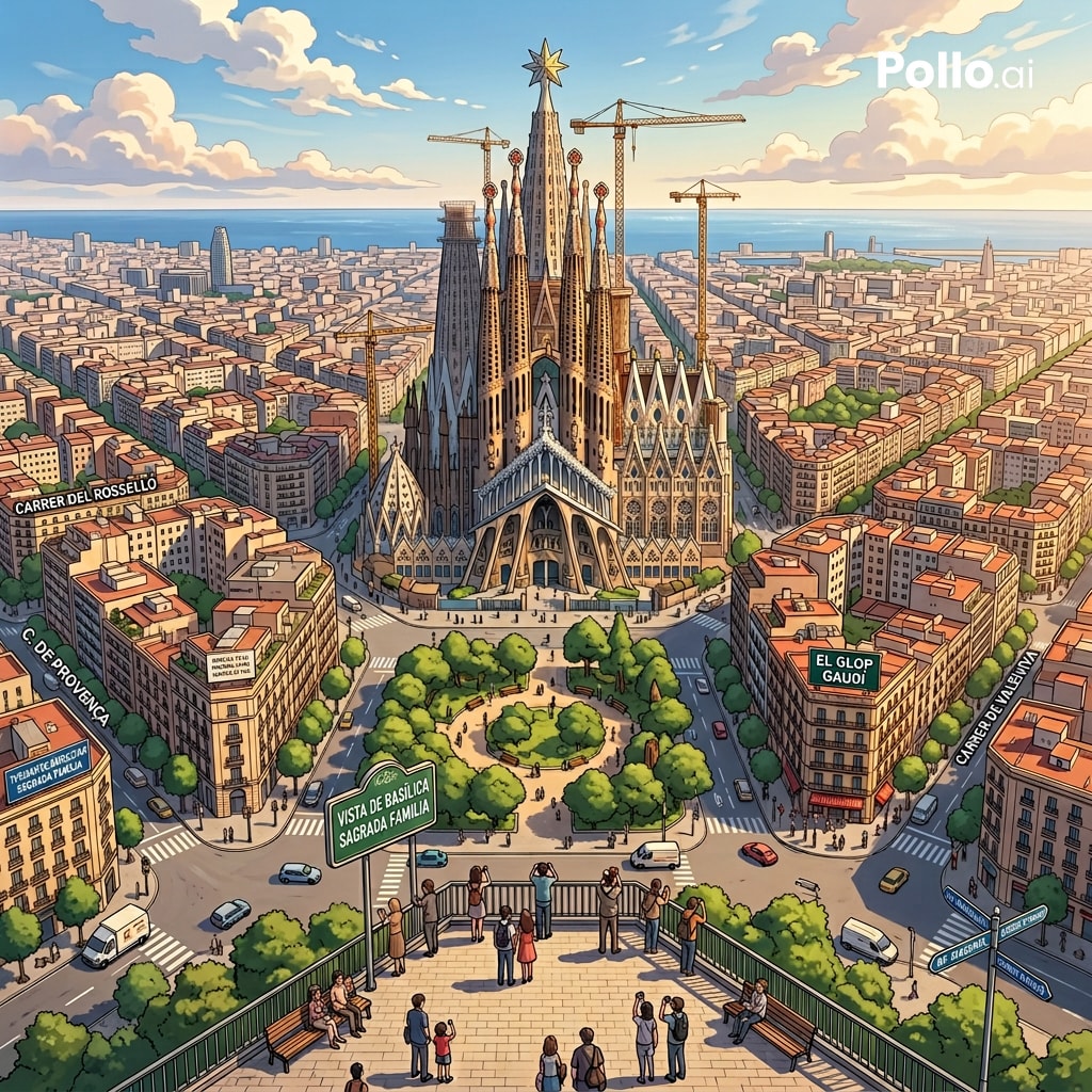 Google Maps to Anime Panorama Conversion — Nano Banana Pro AI Generated Image