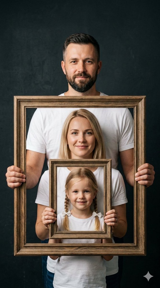 Creative Family Studio Photograph Prompt — Nano Banana Pro AI Generated Image