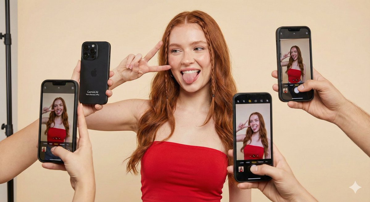 Social Media Influencer Portrait (JSON) — Nano Banana Pro AI Generated Image