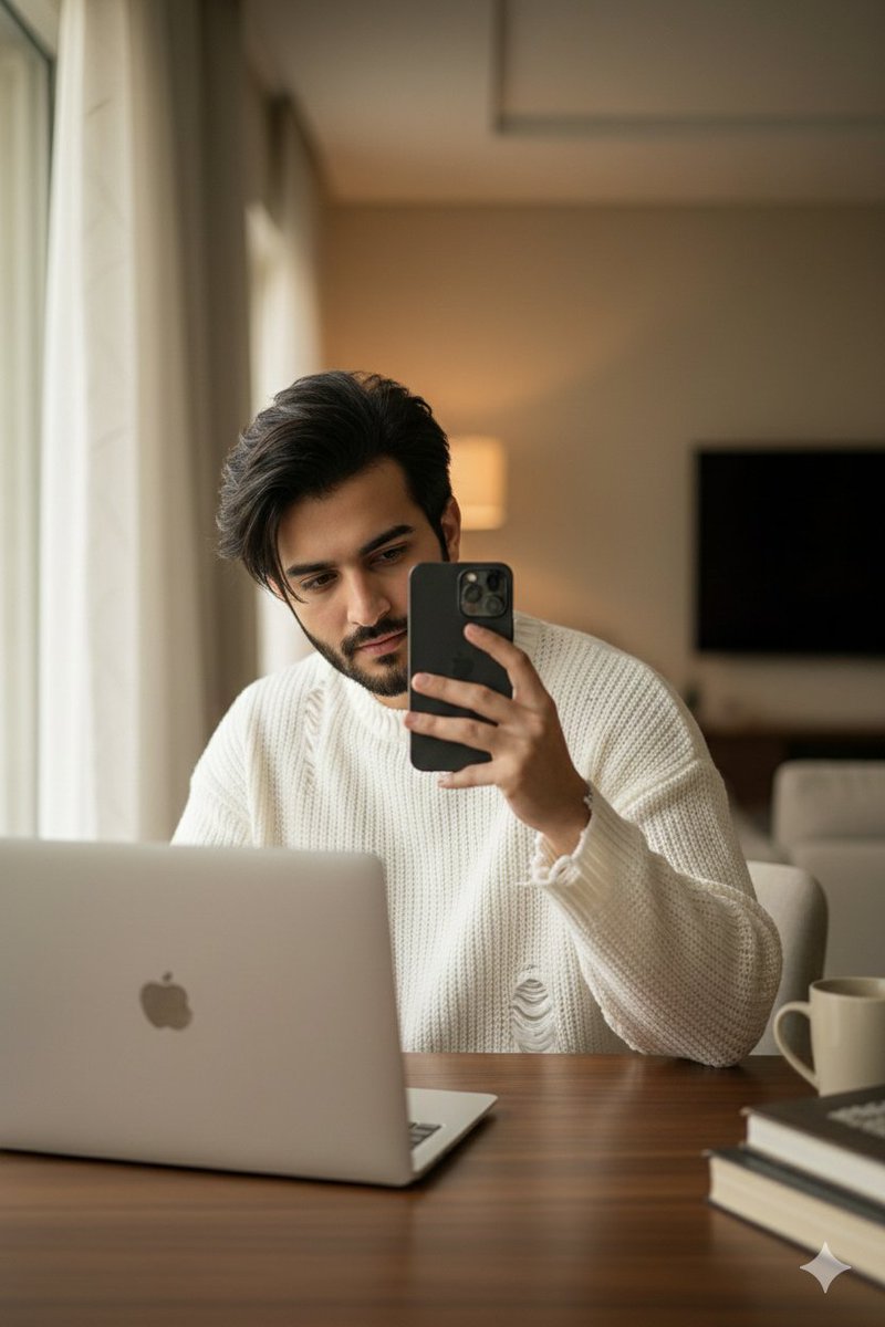 Structured Candid Indoor Portrait Prompt — Nano Banana Pro AI Generated Image