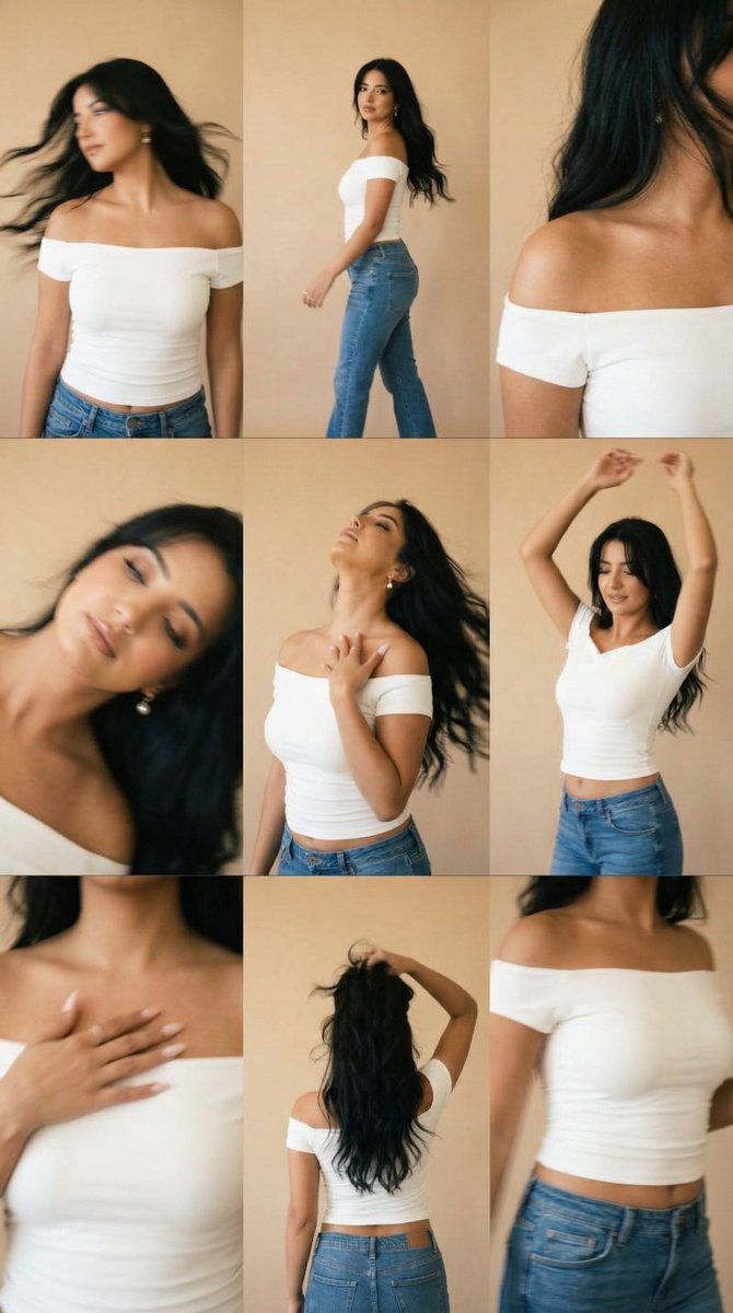 Lo-Fi Warm Studio Motion Contact Sheet 3x3 Grid — Nano Banana Pro AI Generated Image