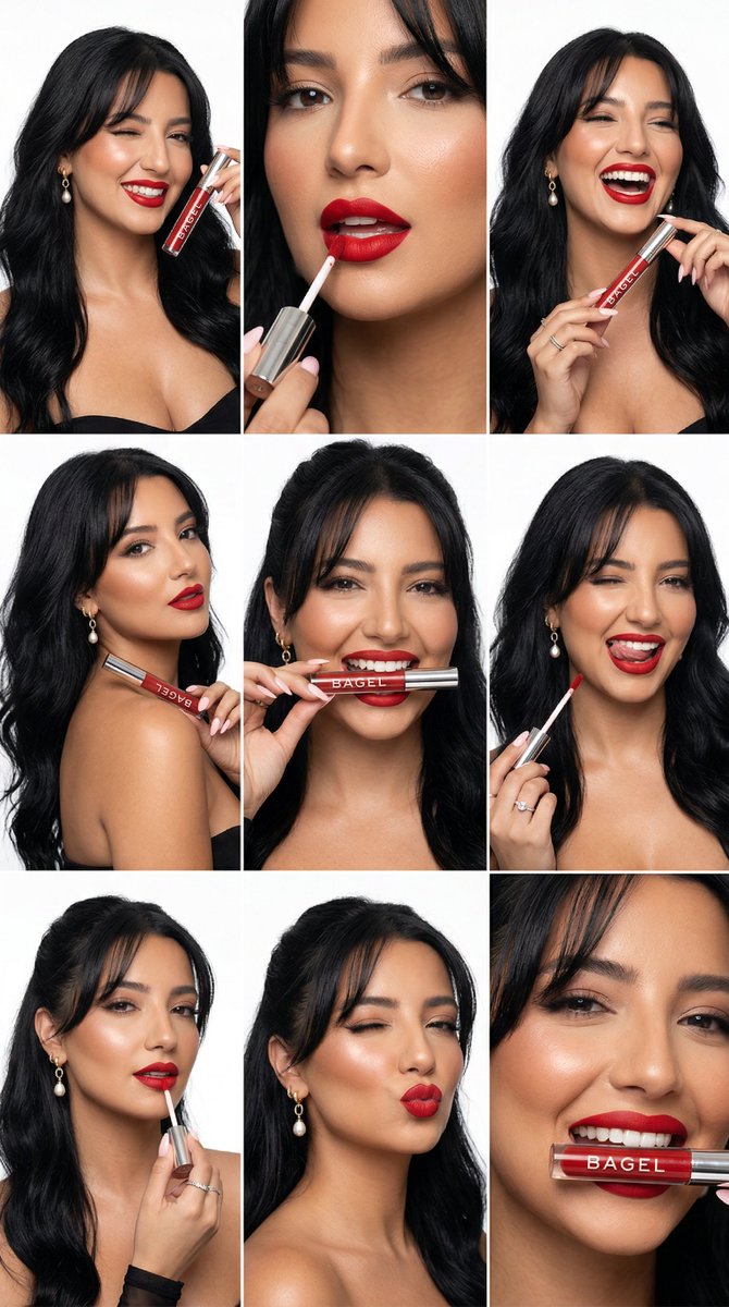 Ultra-Photoreal Beauty Campaign Contact Sheet Prompt — Nano Banana Pro AI Generated Image