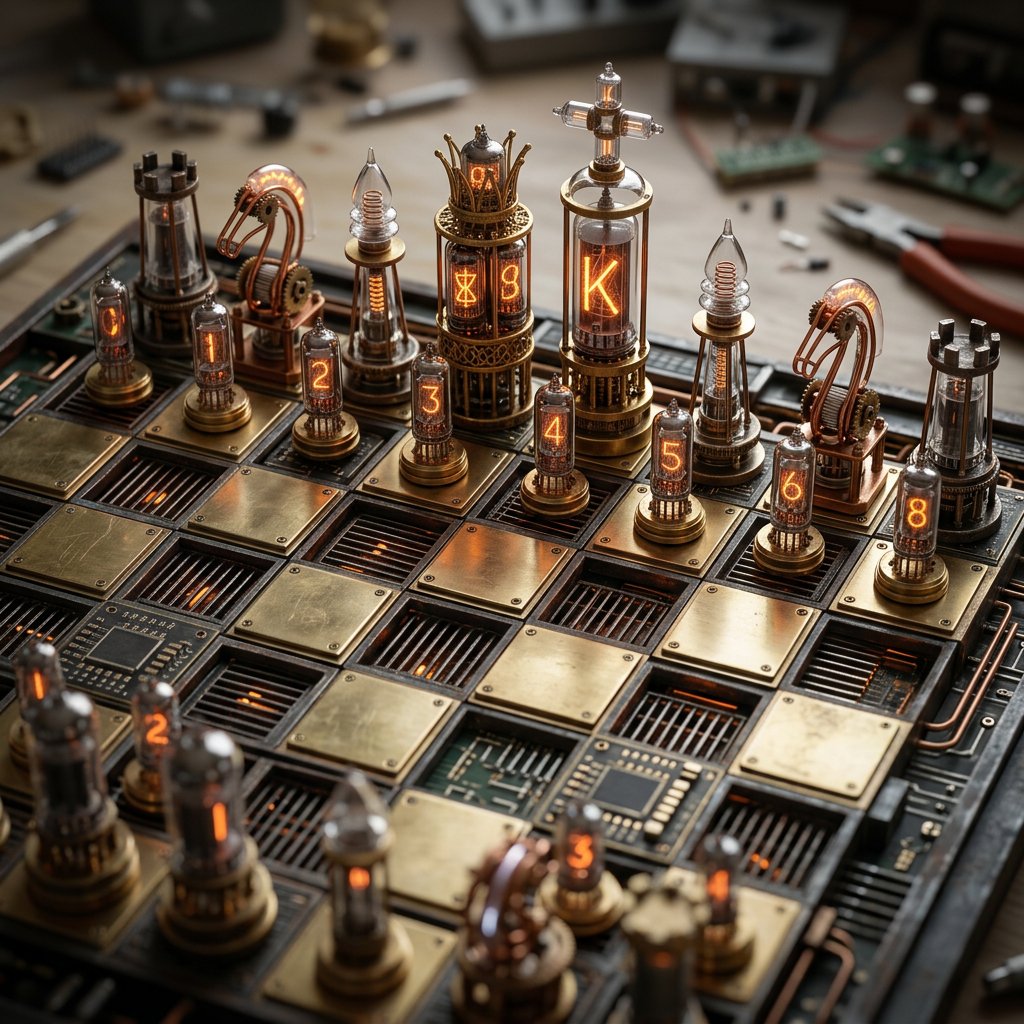 Custom Architectural Chessboard Diorama Prompt Template — Nano Banana Pro AI Generated Image