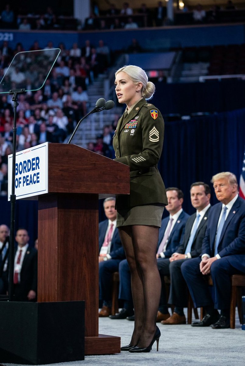 Political Speaker in Provocative Military Uniform — Nano Banana Pro AI Generated Image