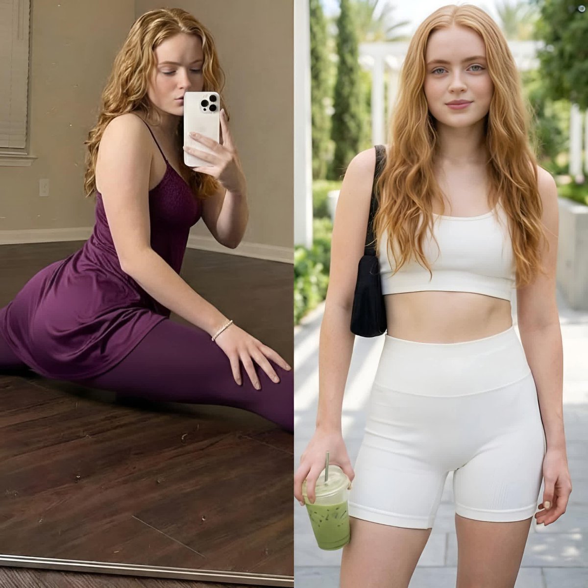 Sadie Sink Pure White Elegance Portrait — Nano Banana Pro AI Generated Image