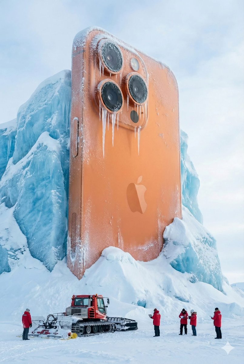 Giant Coca-Cola Can Monument in Arctic Ice — Nano Banana Pro AI Generated Image