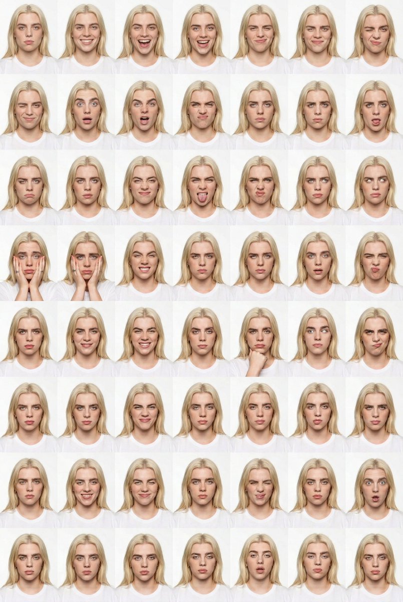 48-Panel Studio Expression Contact Sheet Prompt — Nano Banana Pro AI Generated Image