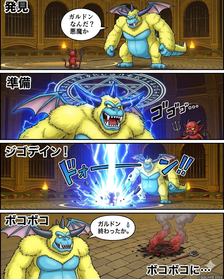 Galdodon Comic Strip Prompt — Nano Banana Pro AI Generated Image