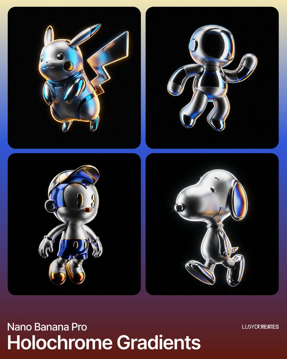 Hyper-Realistic Product Render with Holochrome Gradients — Nano Banana Pro AI Generated Image