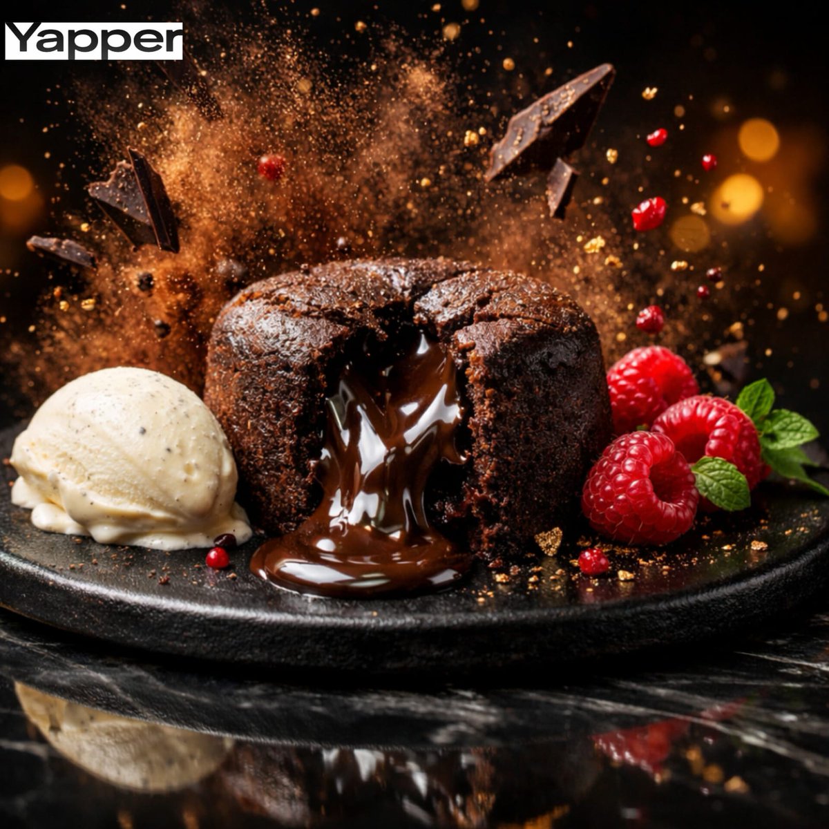 High-Speed Cinematic Luxury Dessert Photography Prompt (Molten Chocolate Lava Cake) — Nano Banana Pro AI Generated Image