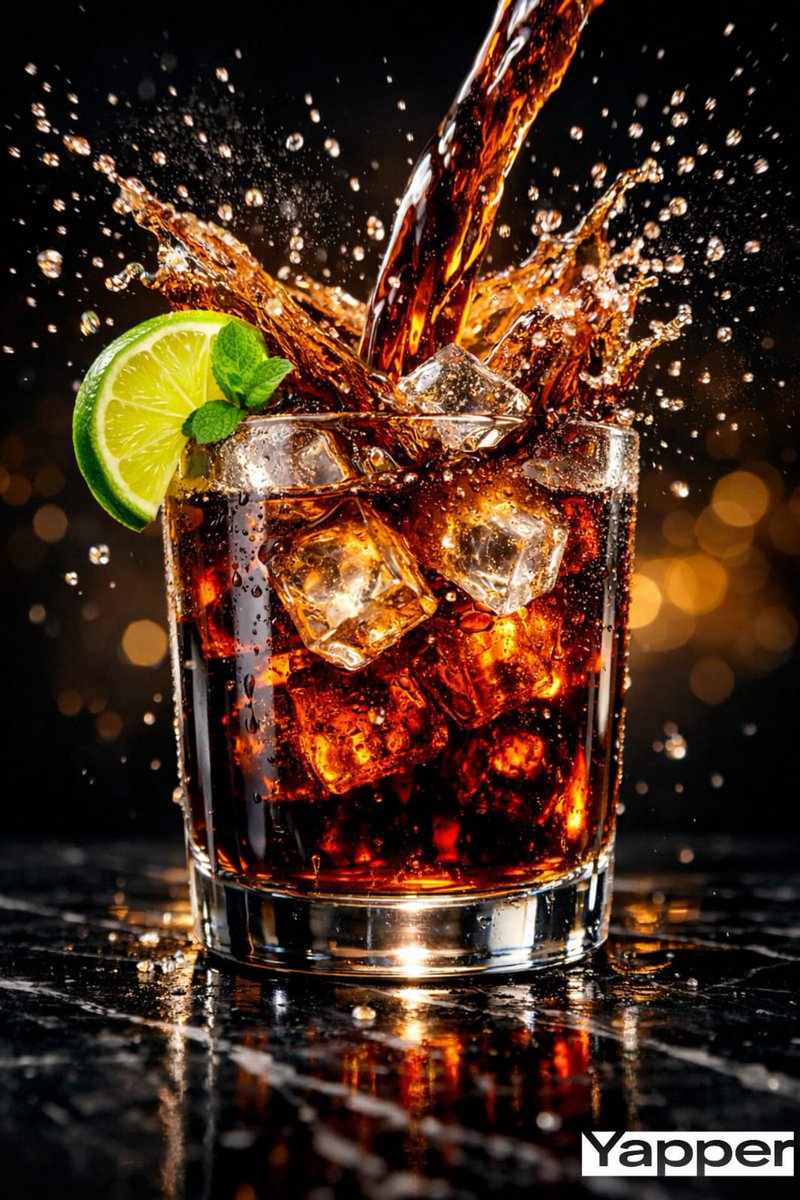 High-Speed Cinematic Luxury Cold Drink Photography Prompt (Cola Splash) — Nano Banana Pro AI Generated Image