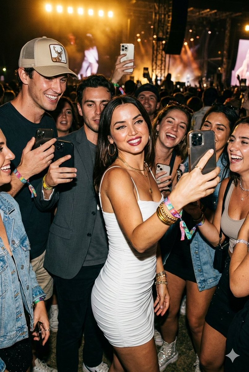 Ana de Armas Festival Candid Shot Prompt — Nano Banana Pro AI Generated Image