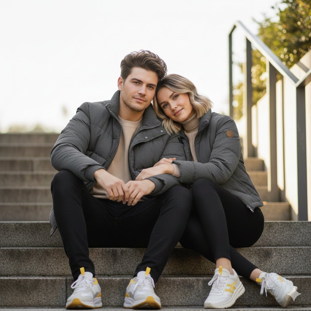 Ultra-realistic lifestyle portrait prompt for a modern couple — Nano Banana Pro AI Generated Image