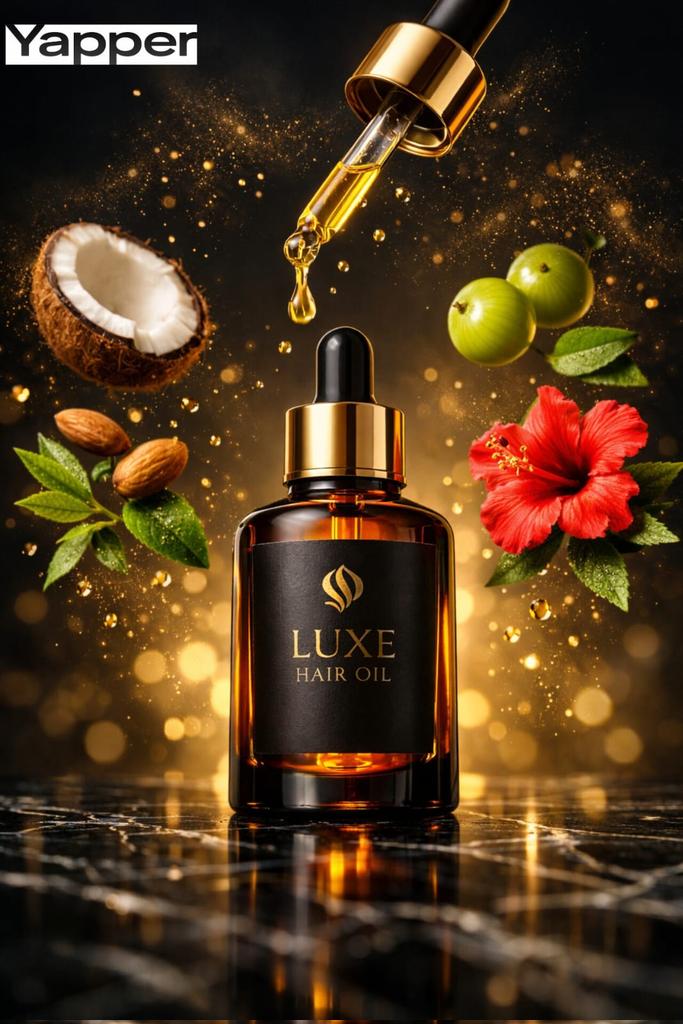Ultra-Premium Cinematic Hair Oil Product Photography — Nano Banana Pro AI Generated Image