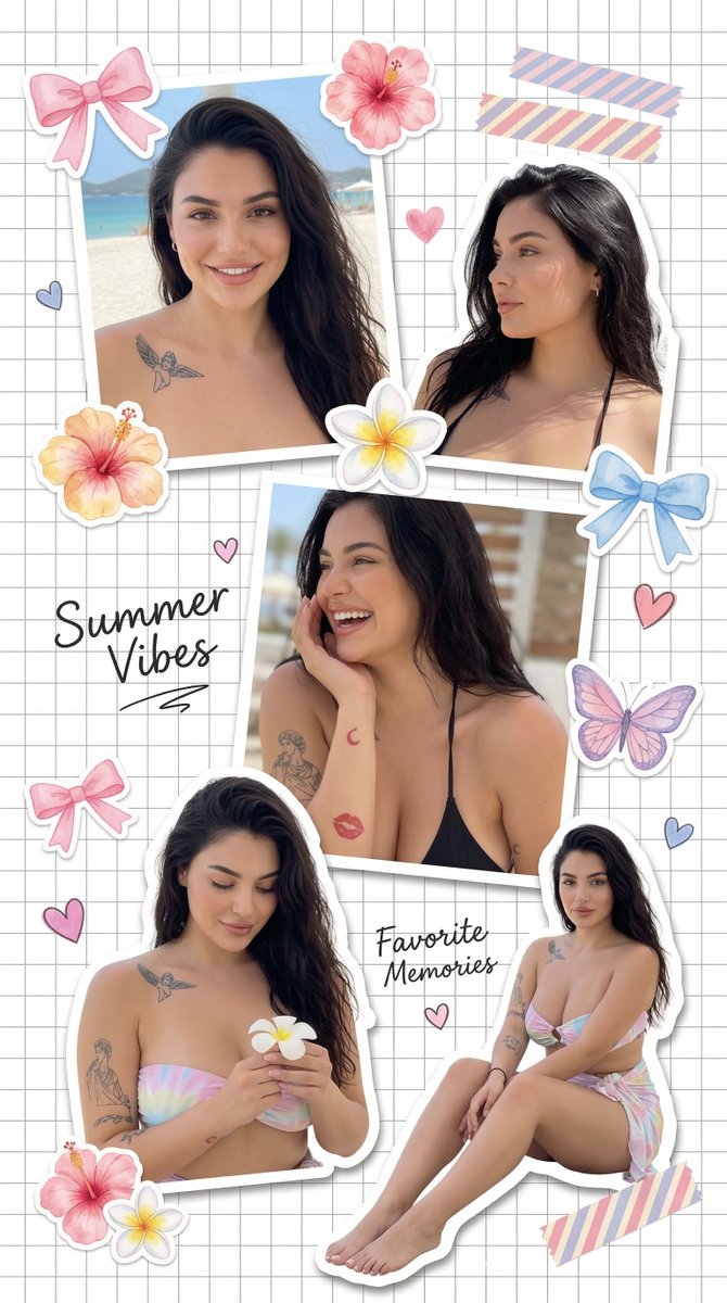 Dreamy Scrapbook Collage Aesthetic with Identity Preservation — Nano Banana Pro AI Generated Image