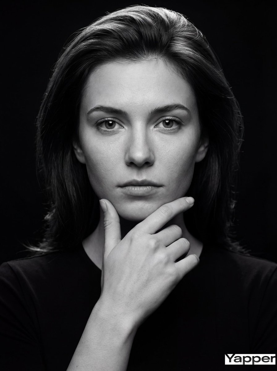 Fine-Art Cinematic Monochrome Portrait (Thinker Pose) — Nano Banana Pro AI Generated Image