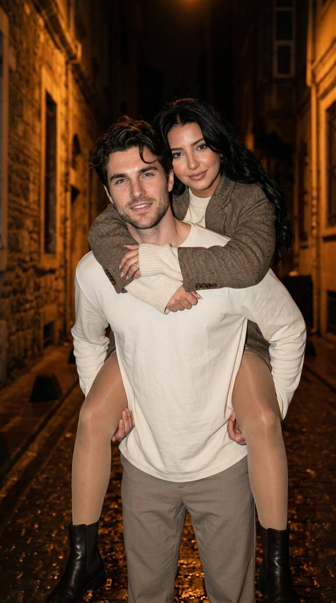 Romantic Piggyback Scene in Istanbul at Night — Nano Banana Pro AI Generated Image