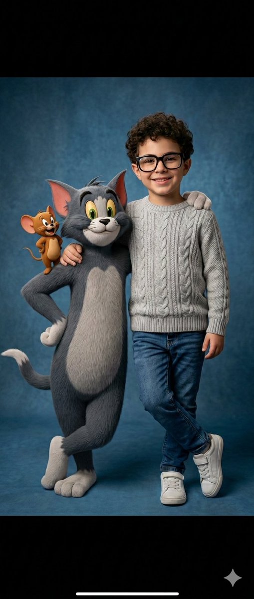 Ultra-Realistic 3D Cinematic Portrait of Boy with Tom and Jerry — Nano Banana Pro AI Generated Image