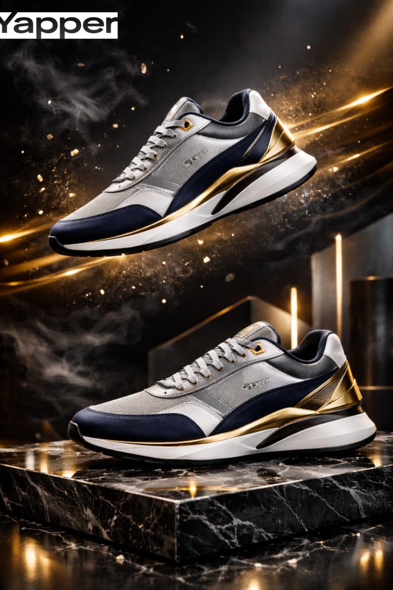 Luxury Sneaker Advertisement Photography — Nano Banana Pro AI Generated Image