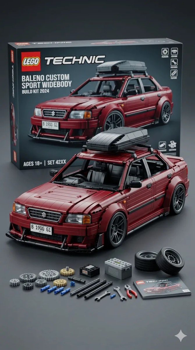 Ultra-Detailed LEGO Technic Product Render — Nano Banana Pro AI Generated Image