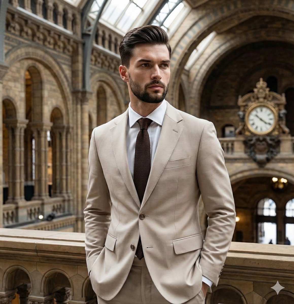 Editorial Portrait with Architectural Framing — Nano Banana Pro AI Generated Image