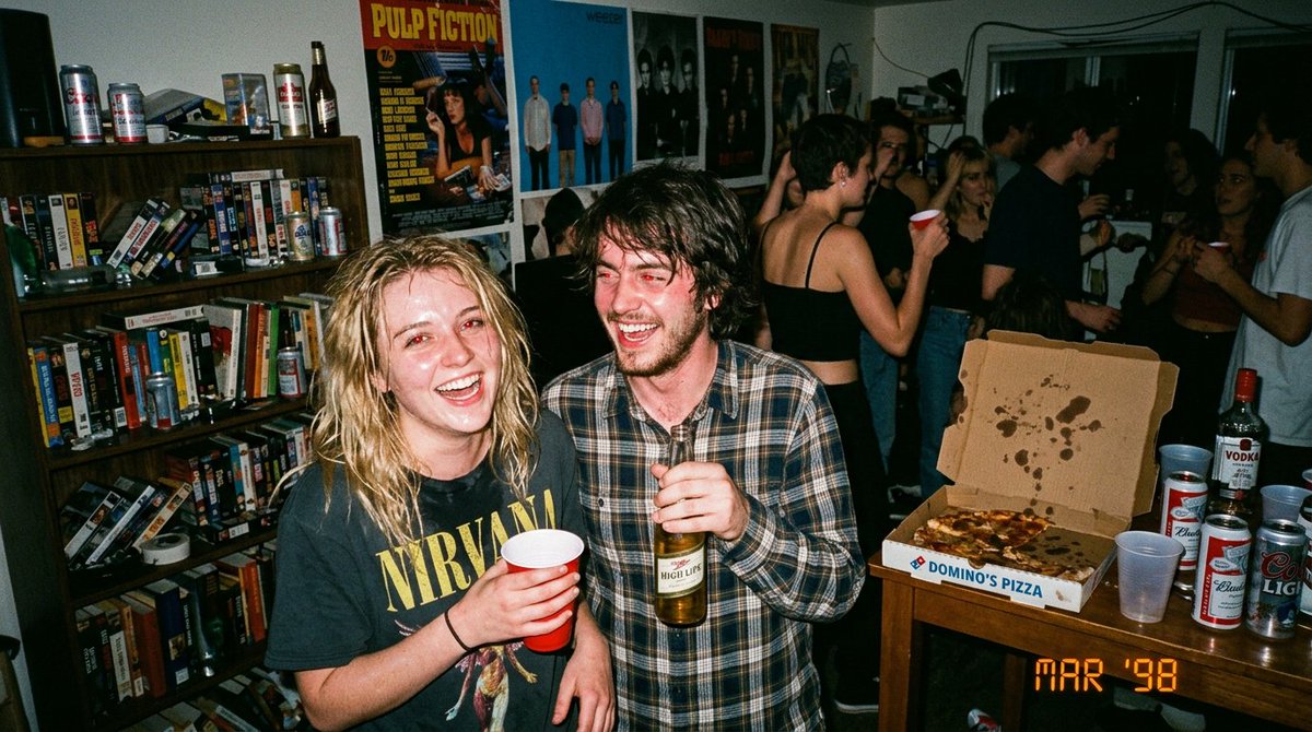 1990s Disposable Camera Party Photo Prompt — Nano Banana Pro AI Generated Image