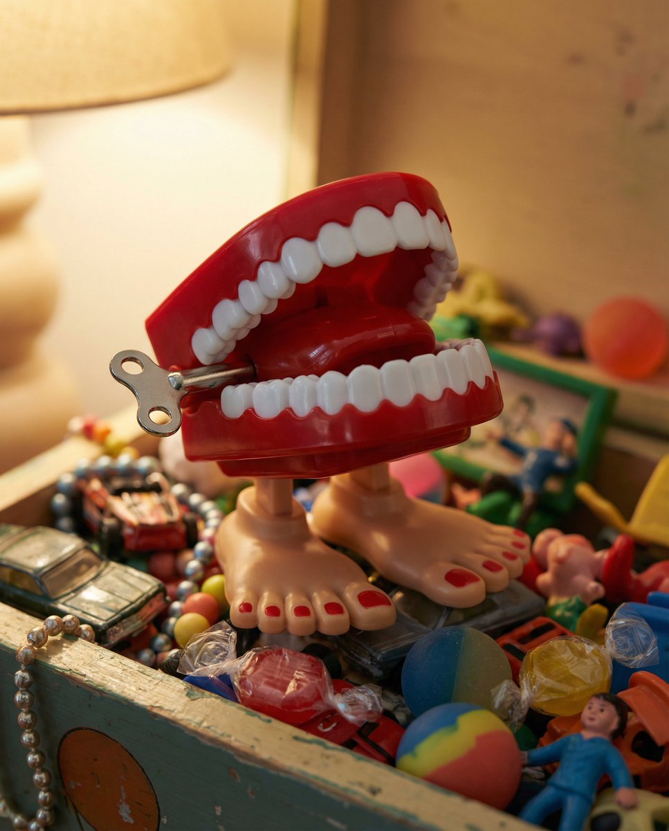 Whimsical Chattering Teeth Scene Prompt — Nano Banana Pro AI Generated Image