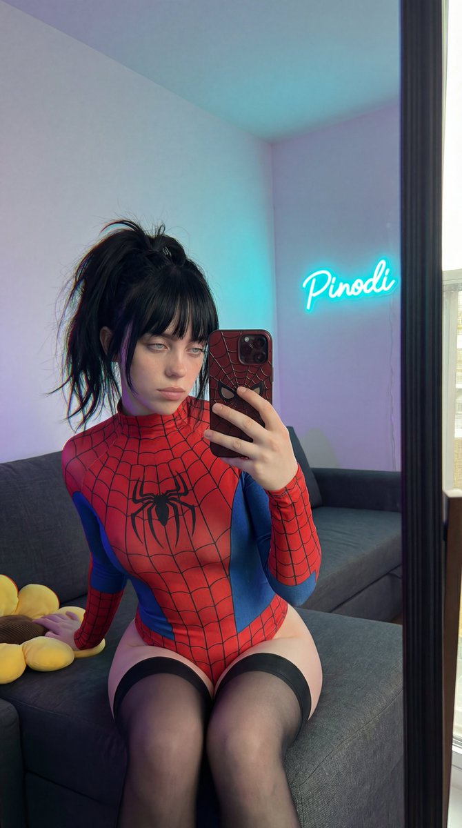 Sydney Sweeney Spiderman Bodysuit Selfie Prompt — Nano Banana Pro AI Generated Image