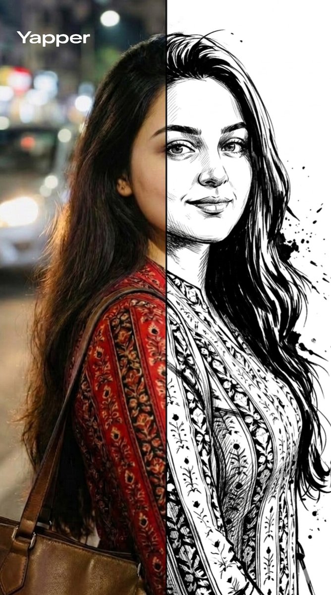 Split-Style Portrait Transformation Prompt for Nano Banana — Nano Banana Pro AI Generated Image