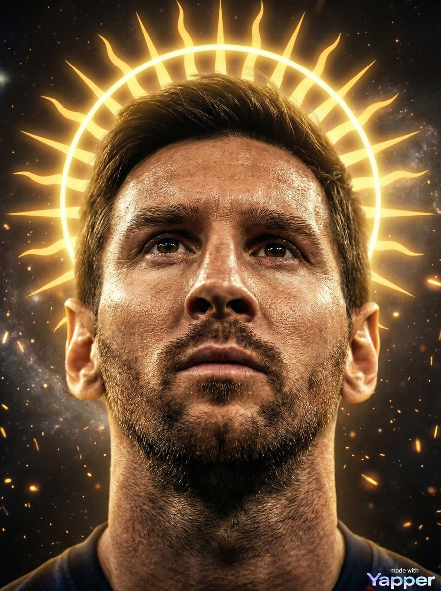 Lionel Messi Divine Portrait Prompt — Nano Banana Pro AI Generated Image