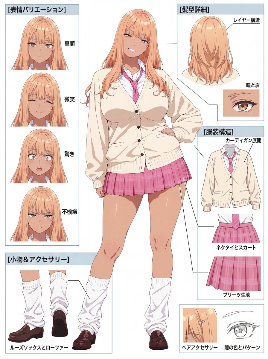 Anime Character Reference Sheet Prompt (Nano Banana 2)