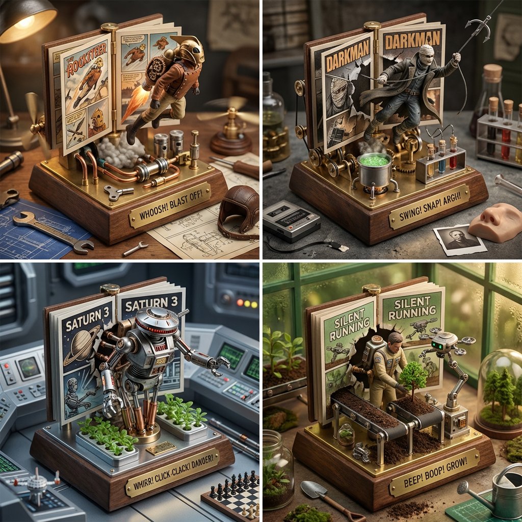 Mechanical Wind-Up Diorama Concept